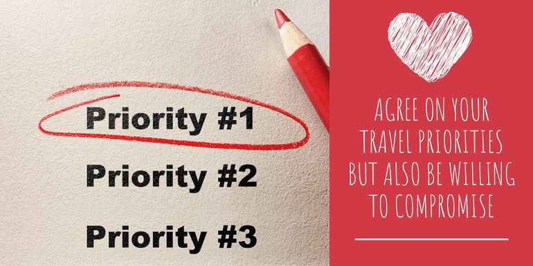 Travel tip: Work out your priorities 