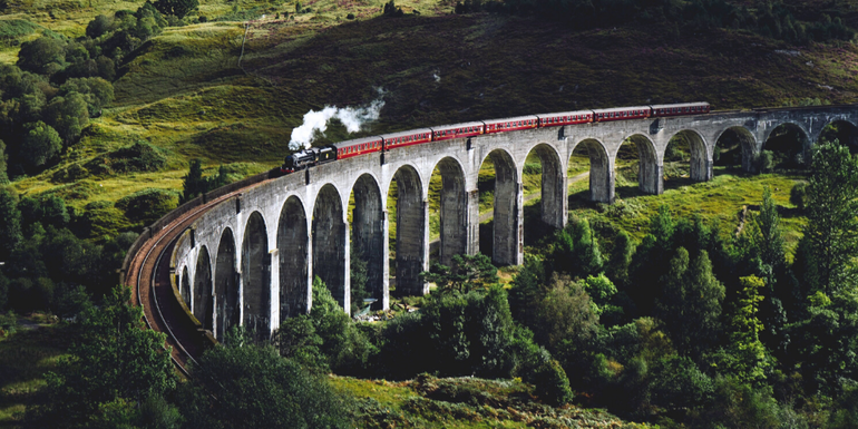 literary holidays - harry potter train