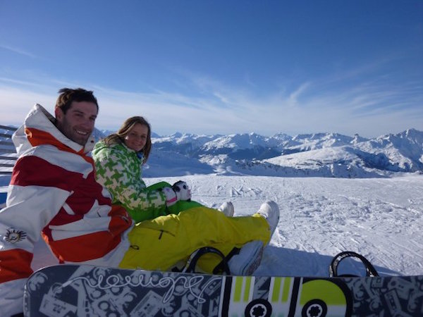 Howard and Zuzana in Les Arcs