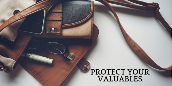 Look after your valuables 