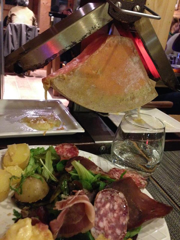 Traditional Raclette in Les Arcs