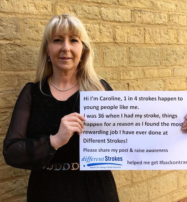 Different Strokes helped Caroline after her stroke