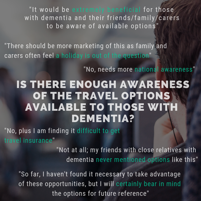 Is there enough awareness for travellers with dementia?