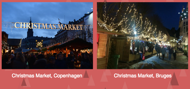 Christmas markets in Copenhagen and Bruges