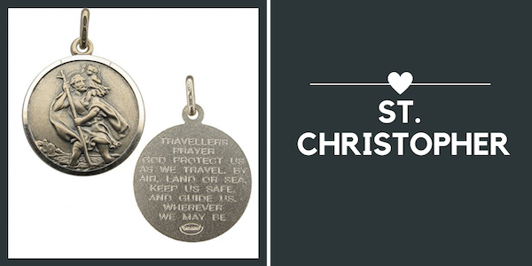 travel gifts for Valentine’s Day - st christopher