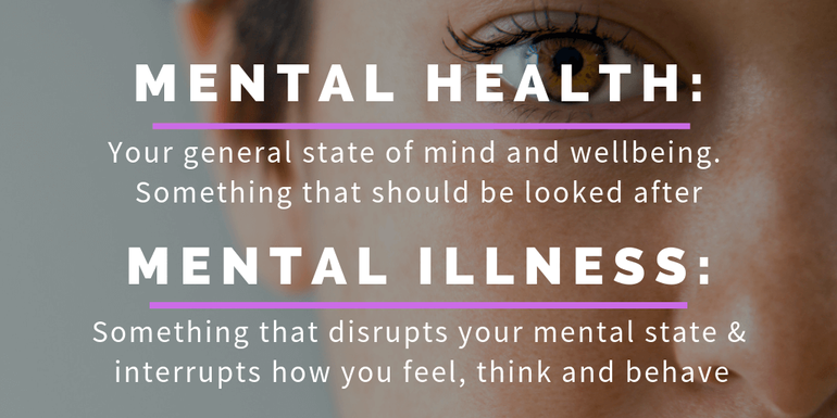 Explaining the difference between Mental Health and Mental Illness