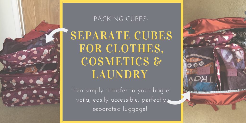 Packing hacks we love - packing cubes