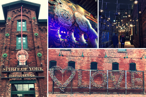 The beauty of the Distillery District make sit one of 7 must visit spots in Toronto