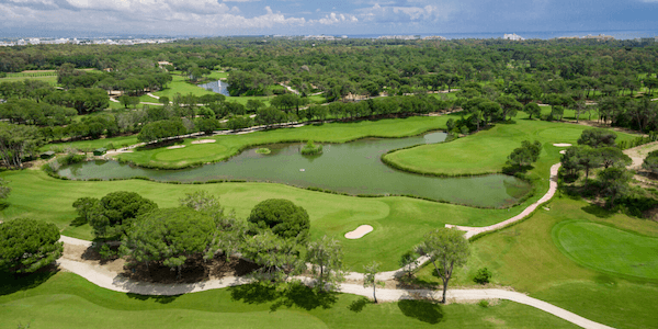 Golf Holidays in Turkey, green fields with lakes