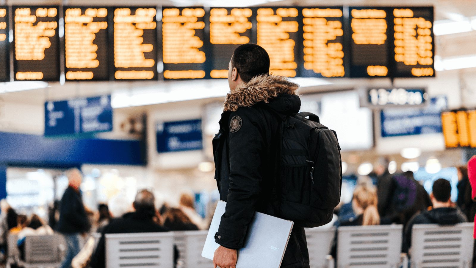 a man at the airport