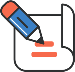 Written statement icon